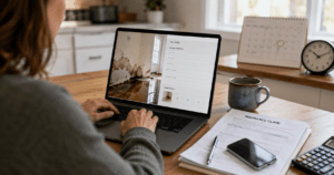 Filing an insurance claim at home
