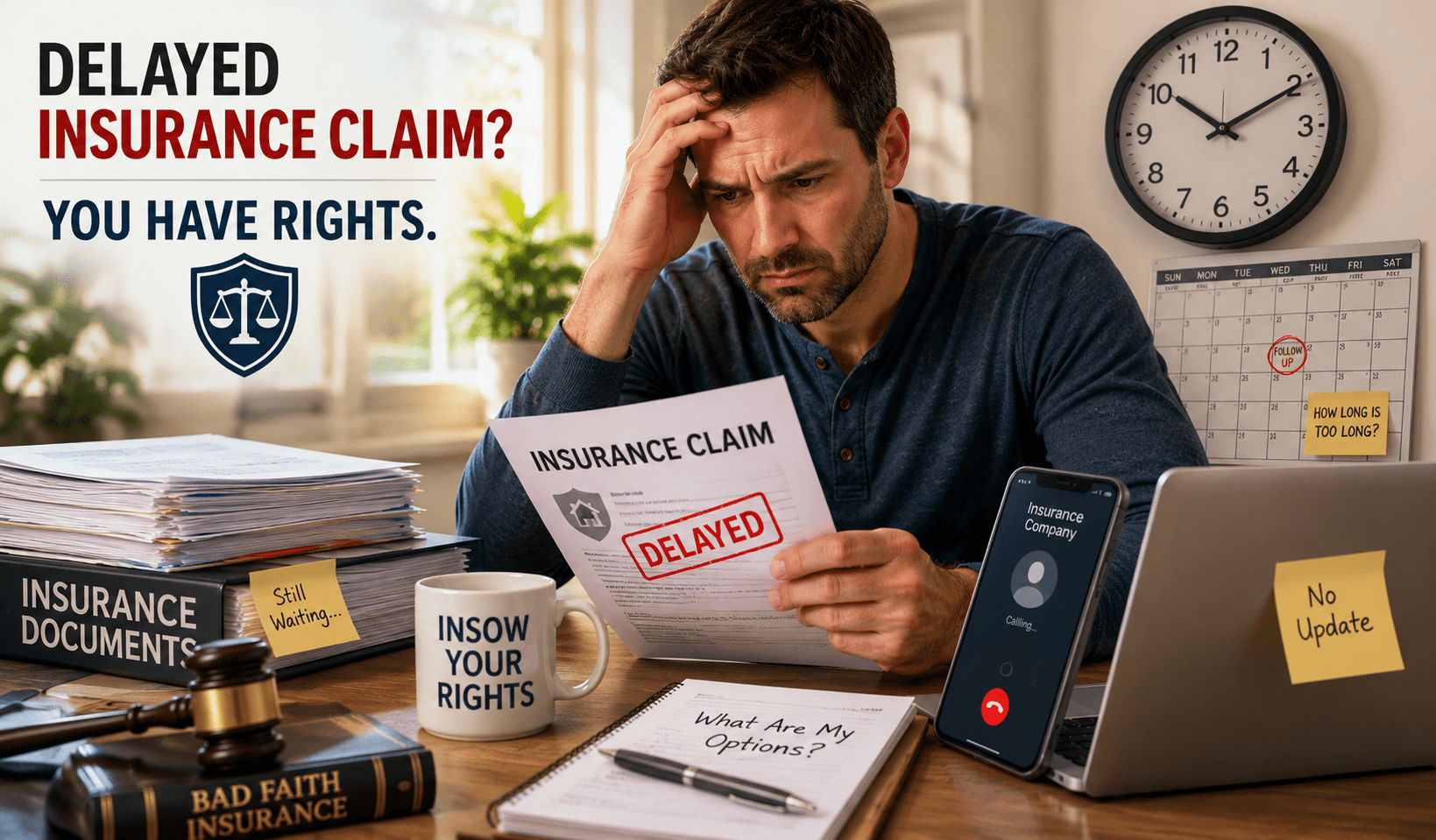 Frustration over delayed insurance claim