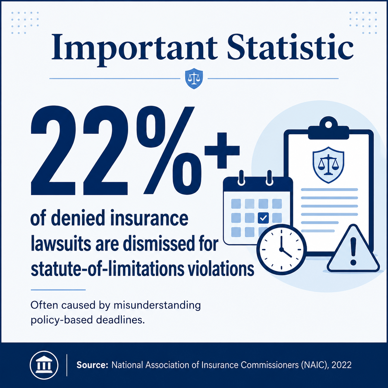 Statistic on insurance lawsuit dismissals