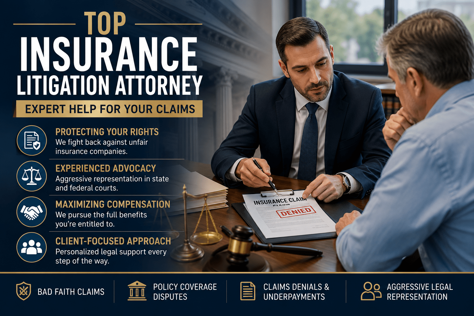 How an Insurance Litigation Attorney Helps You Fight Back