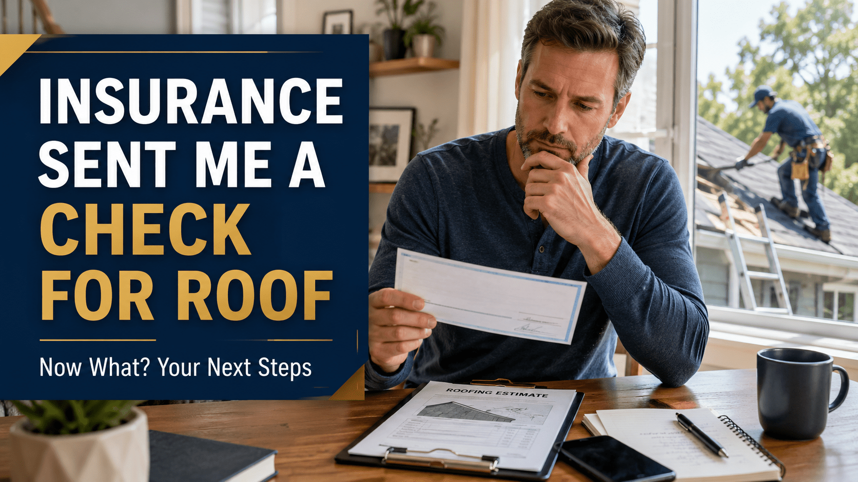 Insurance Sent Me a Check for Roof Now What: Your Next Steps