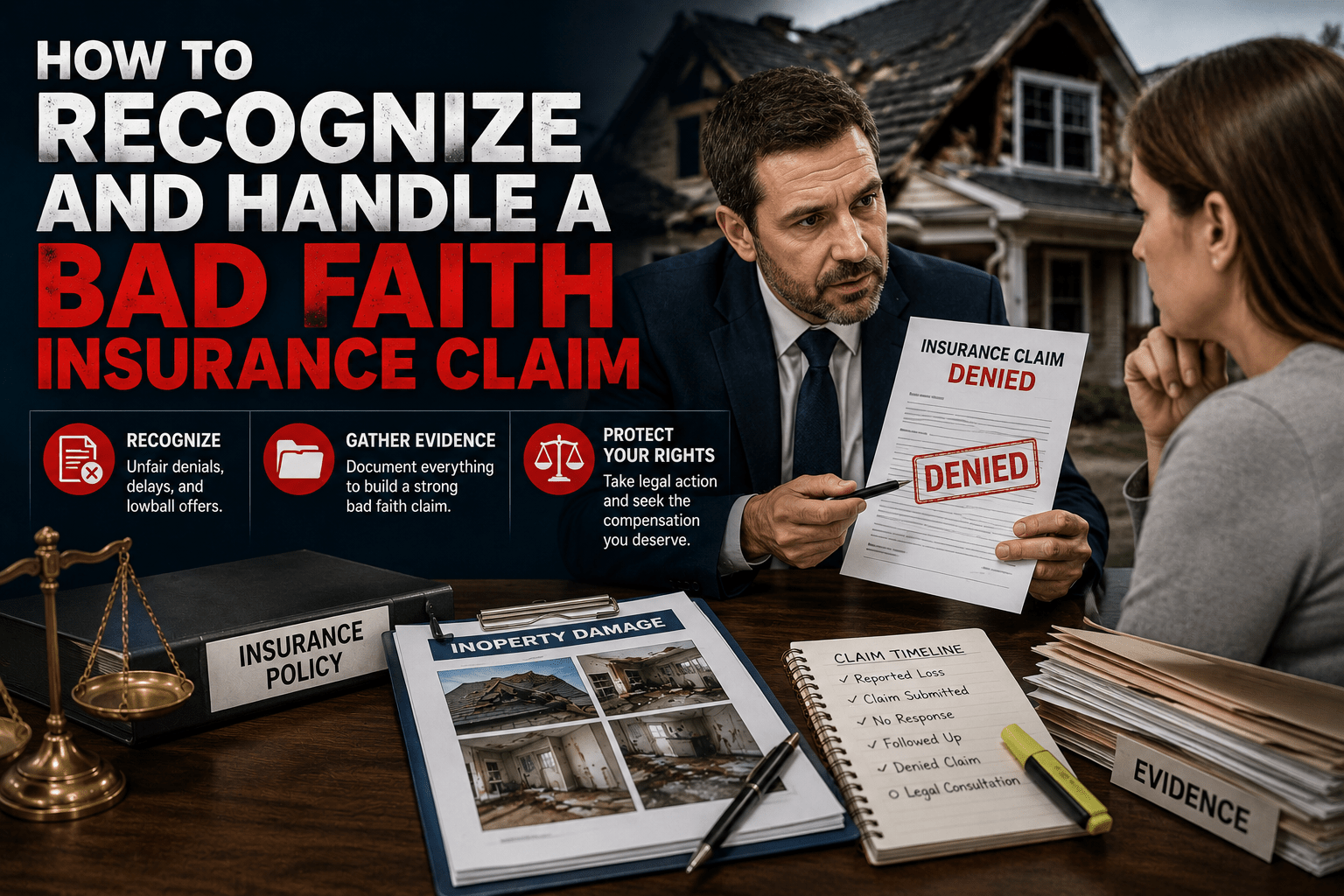 How to Recognize and Handle a Bad Faith Insurance Claim