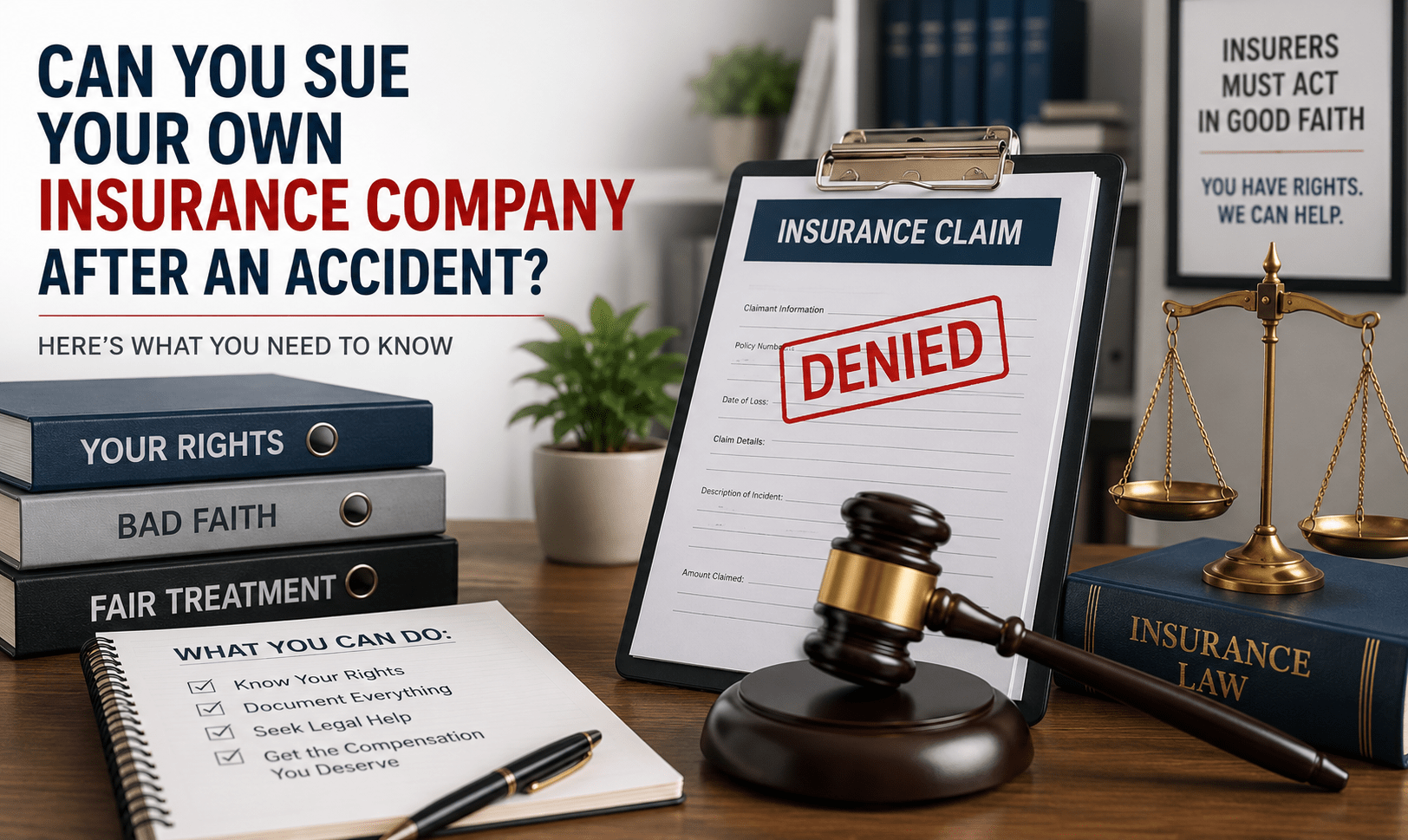 Can you sue your own insurance company?